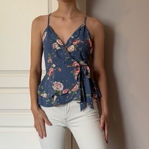 Monteau floral wrap top